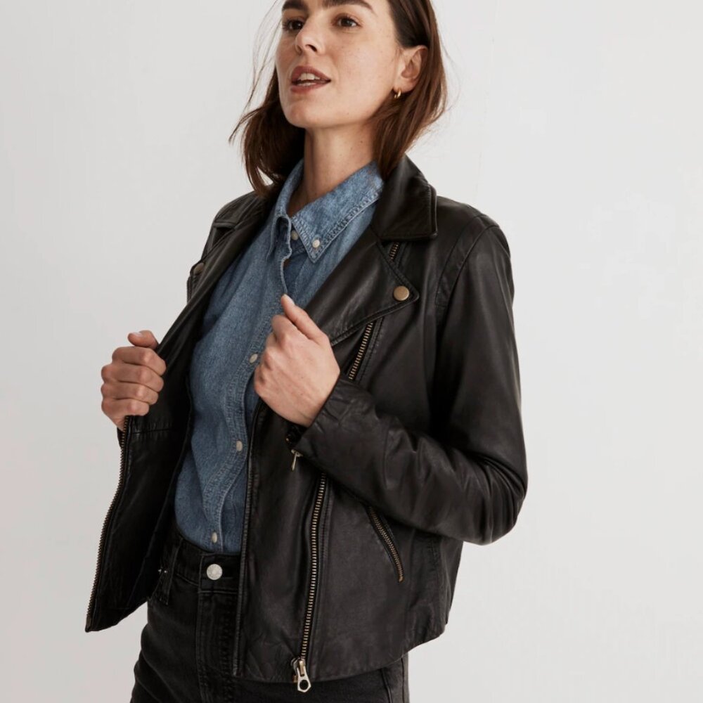 Madewell Leather Jacket BRASS Hardware